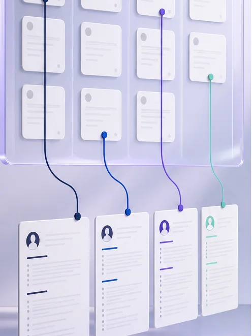 Job application tracker organised as a clear recruitment stage board